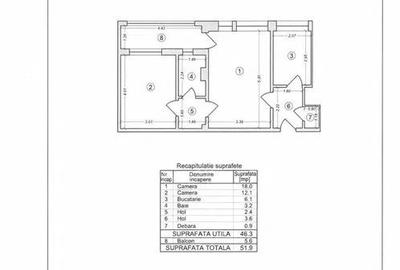 Apartament 2 camere de vanzare Lujerului - 11
