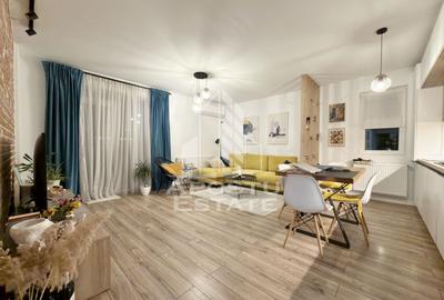 Apartament cu 3 camere semidecomandat, mobilat în Giroc