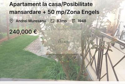 Apartament la casa/Posibilitate mansardare + 50 mp/Zona Engels - 1