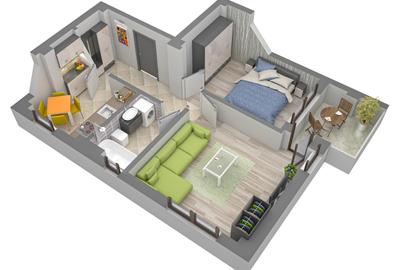 Apartament cu 2 camere Decomandat cu loc de parcare inclus - 1