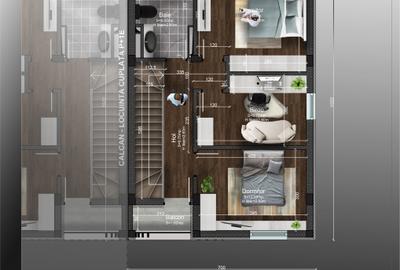Casa 4 camere, P+1, 99mp | gaz, curent, apa si canal | Acces rapid DR9 - 10