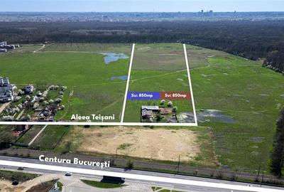 PIPERA - VOLUNTARI ,TEREN INTRAVILAN,852 MP,DESCHIDERE 18 M,LANGA PADURE - 1