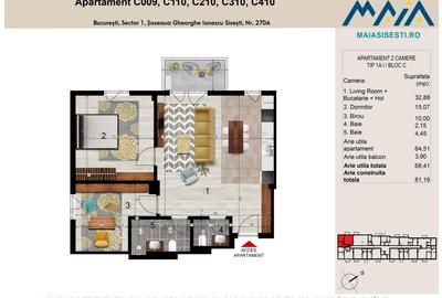 2 CAMERE | SISESTI | METROU STRAULESTI | FINISAJE PREMIUM - 2