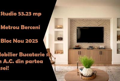 Bloc Nou ~ Studio 53.23mpu ~ Metrou Berceni 450m ~ Comision 0%