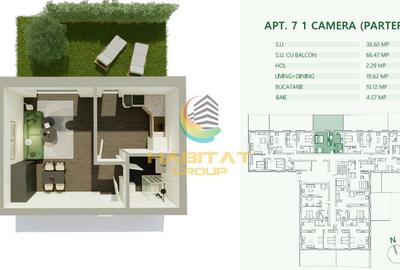 Garsoniera Mihai Bravu cu curte de 30 mp investitie - 5