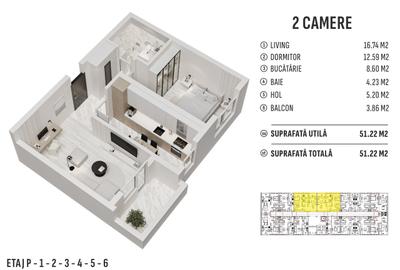VANZARE APARTAMENT 2 CAMERE DECOMANDAT-DIRECT DEZVOLTATOR IN MILITARI - 3