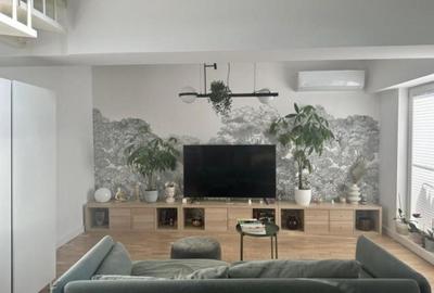 Apartament cu 3 camere decomandat, mobilat în Barbu Văcărescu