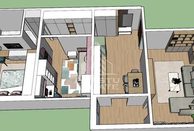 Apartament cu 3 camere decomandat în Freidorf