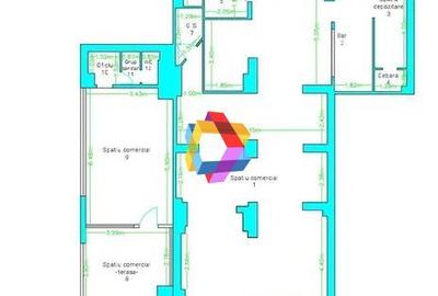 Spatiu comercial - 170 mp cu vad - 3