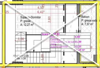 Penthouse de 59mp, pe 2 niveluri, strada Soporului - 3