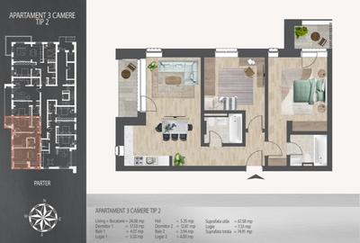 NOU! Apartament 3 Camere Metrou Nicolae Teclu, Bloc 2027, Dotari Excelente - 2