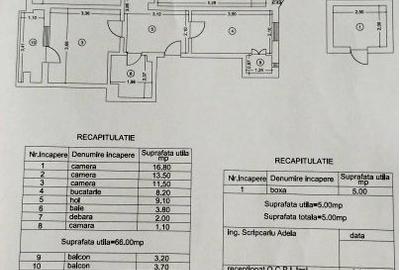 Centru- apartament 3 camere - 5