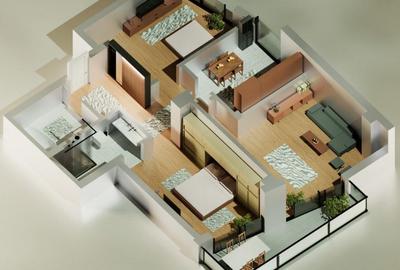 Tomis Nord - Vanzare apartament decomandat cu 3 camere, bloc nou. - 12