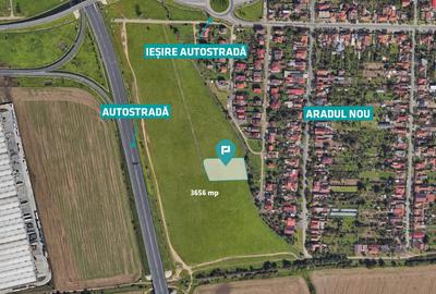 Teren cu PUZ servicii comerciale Aradul Nou - 1