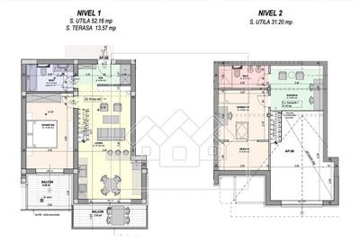 Penthouse 3 camere, bucatarie mobilata, intabulat (52N-L) - 22