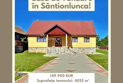 Casă cu 3 camere în Sântionlunca