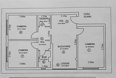 Apartament modern cu 3 camere de închiriat în Vasile Aaron – Strada Negoveanu - 15