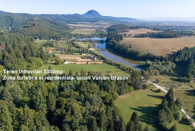 Teren intravilan 3300mp- Vulcan Brasov langa Lac si padure - zona turistica - 1