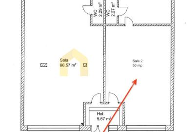 Spatiu comercial de inchiriat | SU 70 mp + Parcare | Floresti, str. Teilor - 1