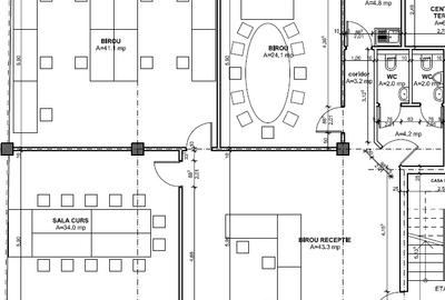 150 mp birouri de închiriat – 4 camere,  Calea Dumbravii, 12 €/mp ALL INCLUSIVE - 1