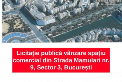 Licitație publică pt. vânzare spațiu comercial – Str. Mamulari nr. 9 – 20,5 mp - 1