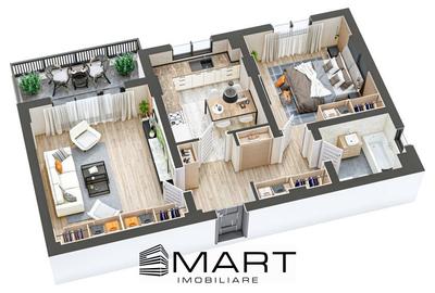 Apartament 2 camere decomandate 60mp + 5mp balcon zona Ciresica - 7