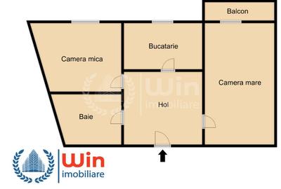 Apartament cu 2 camere decomandat în Mănăștur