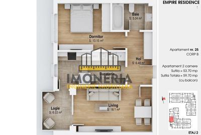 Empire Residence Tornadei 2 – Comision 0% – 2 camere spatioase, imobil premium - 6