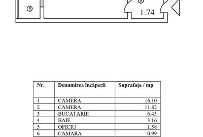 Ap 2 camere Compozitorilor Bloc tip Z  etaj 6/10 Renovat complet - 3