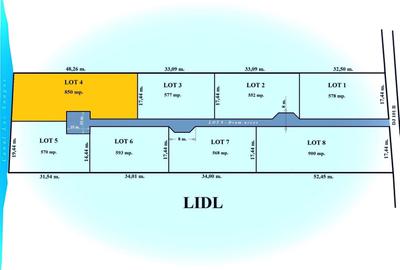 SNAGOV, lipit de Lidl, cu deschidere la Lacul Snagov, 875 mp. teren liber - 1