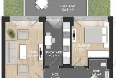 Ultimul apartament cu 2 camere de vanzare intr-un complex cu peste 1000 de apart - 6