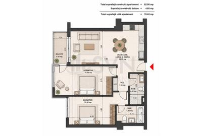REA1026238 Apartamente 3 camere Aviatiei Bloc nou - 2