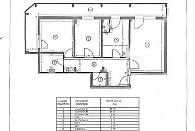 Apartament 3 camere, cf 1A, dec, etaj 4/4, Zona Democratiei - 16