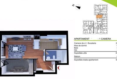 Apartament 2 camere pe Soporului - 1
