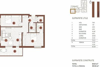 3 Camere | Parcul Verdi | Terasă 11 mp | Bloc Boutique - 12