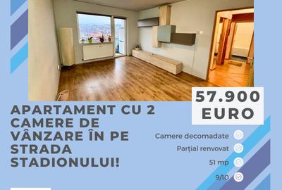 Apartament cu 2 camere de vânzare în Sfântu Gheorghe, pe strada Stadionului!