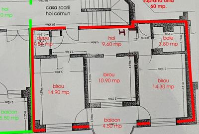 Inchiriere spatiu de birou, 60 mp, 3 birouri, Toamnei-Centrul Civic - 8