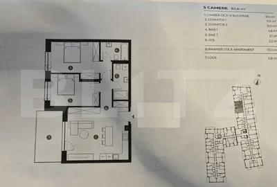 Apartament cu 3 camere, 2 bai, 72 mp, finisat modern, ERA By Hexagon - 5