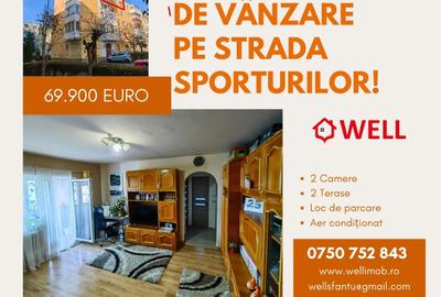 Apartament cu două camere de vânzare în Sfăntu Gheorghe, pe strada Sporturilor!