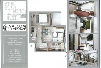 Valcom Residence Bartolomeu, 2 camere, terasa 5.16 mp, Comision 0% - 6
