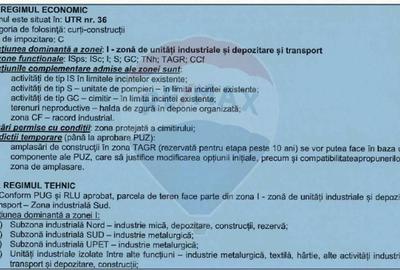 Teren Construcții intravilan de 46495 mp, în Industrială