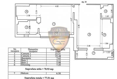 2 camere Lux, Mamaia Nord, vila Sophia 2, vedere la mare, lift piscina, 92 mp - 13