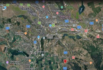 Bucium la 7km de centrul Iasului doua loturi de cate 780mp, priveliste splendida - 4
