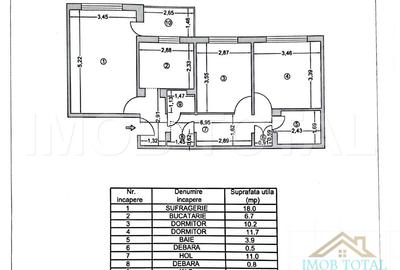 Apartament 3 Camere Decomandat, Etaj 3/4 - Zona Trivale (Ideal Locuit/Investitie - 10