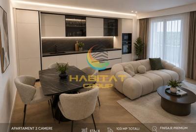 Apartament cu 3 camere decomandat, mobilat în Pipera