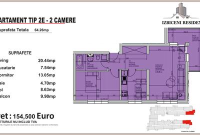 Apartament 2 Camere TIP E in complex Izbiceni Residence - 2