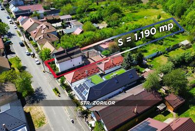 Casă P+1 din cărămidă, 1190 mp teren, 4 garaje – Strada Zorilor - 1