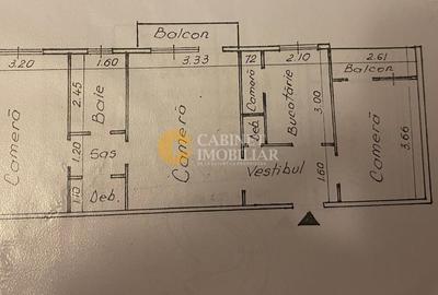 3 camere, etaj 1/4, Tatarasi-Flora , fara risc, liber! - 7