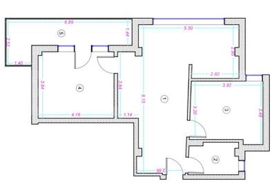 Apartament 3 camere, 62mp, finisat, zona Donath - 1
