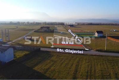 Teren Construcții intravilan de 1100 mp, în Glăjărie